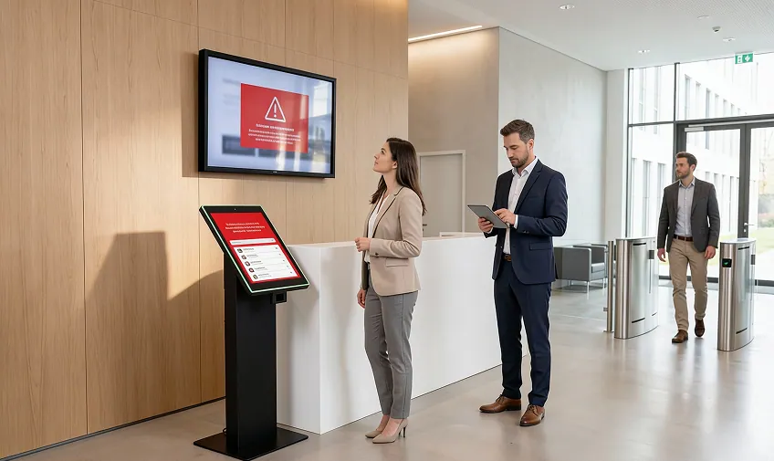 Digital signage w komunikacji kryzysowej sytuacjach awaryjnych