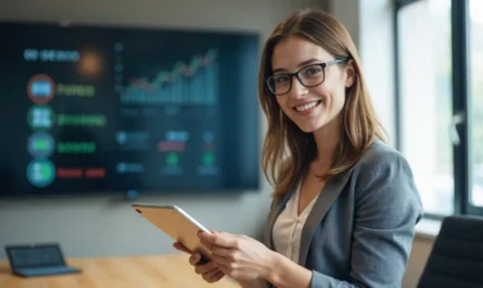 Digital Signage biurach komunikacja wewnętrzna