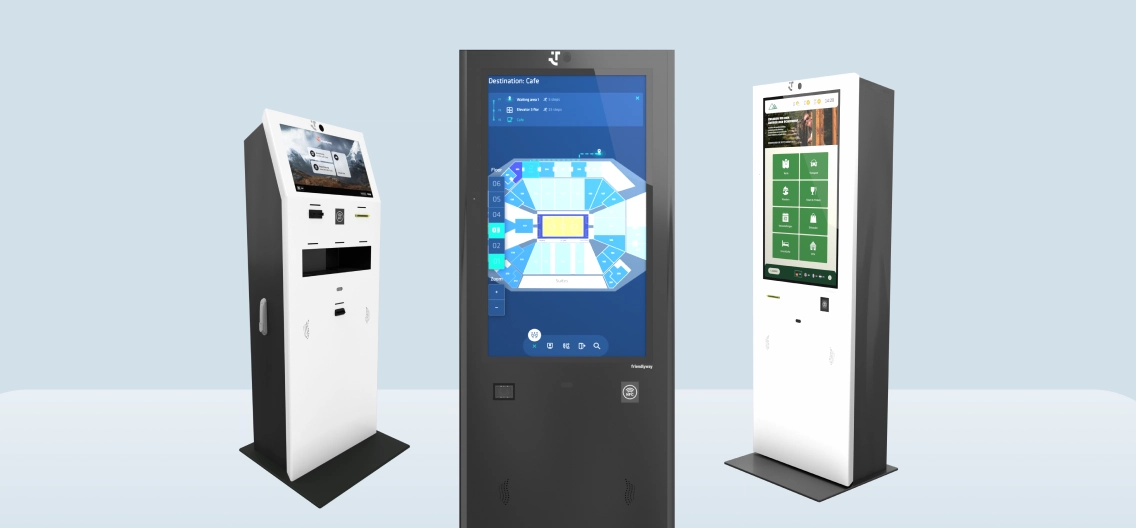 Korzystaj z naszych rozwiązań całkowicie samodzielnie dzięki wydajnym terminalom kioskowym friendlyway