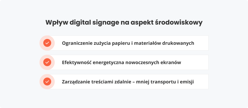 Wpływ digital signage aspekt środowiskowy