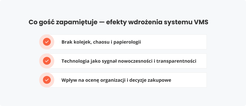 Co gość zapamiętuje – efekty wdrożenia VMS