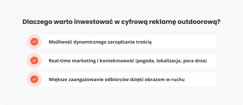 Do czego można używać dooh na ulicach?
