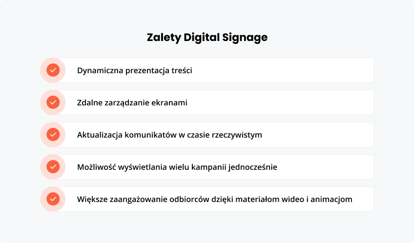 Zalety Digital Signage