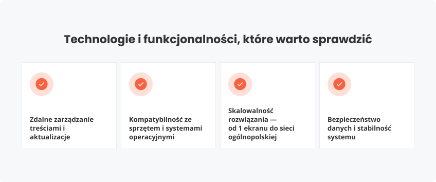 Kluczowe technologie i funkcje do oceny