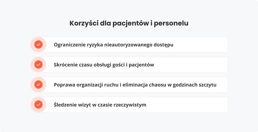 Korzyści pacjentów i personelu
