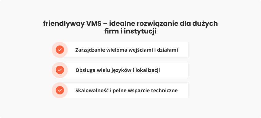 friendlyway VMS – idealne rozwiązanie dla dużych firm instytucji