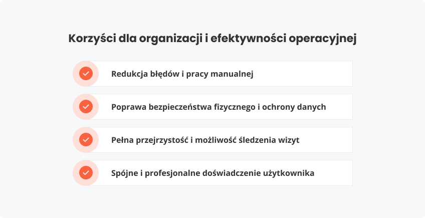 Korzyści organizacji i efektywności operacyjnej
