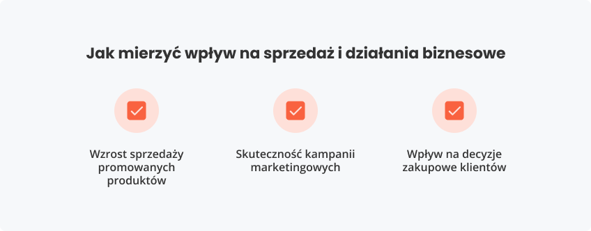 Jak mierzyć wpływ sprzedaż i działania biznesowe
