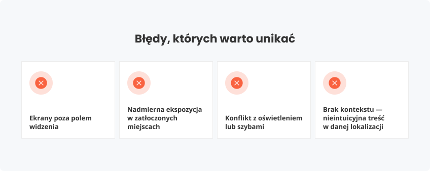 Błędy których unikać