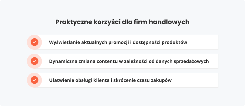 Praktyczne korzyści firm handlowych