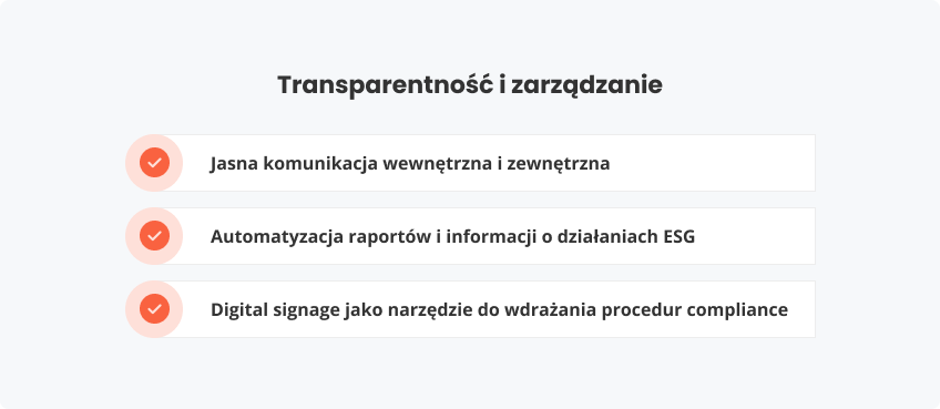 Trzecim równie istotnym aspektem ESG jest transparentność zarządzania