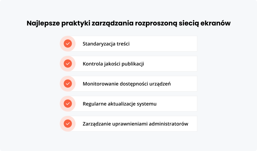 Najlepsze praktyki zarządzania rozproszoną siecią ekranów