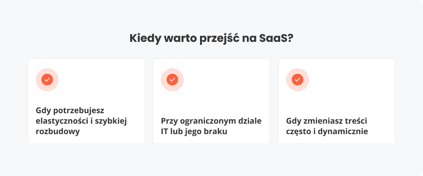 Kiedy warto przejść SaaS