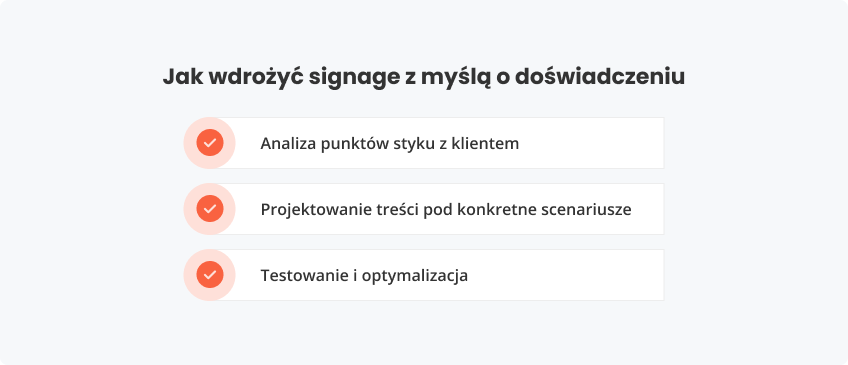 Jak wdrożyć signage z myślą doświadczeniu