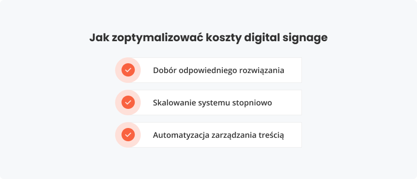 Jak zoptymalizować koszty digital signage