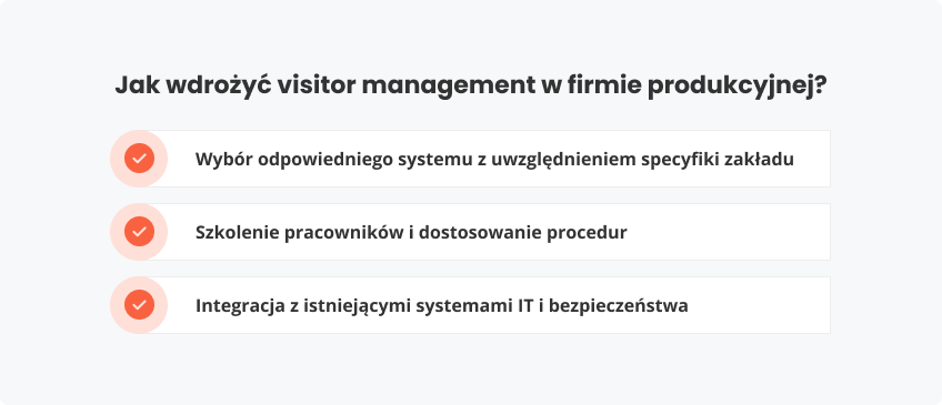 Jak wdrożyć visitor management firmie produkcyjnej
