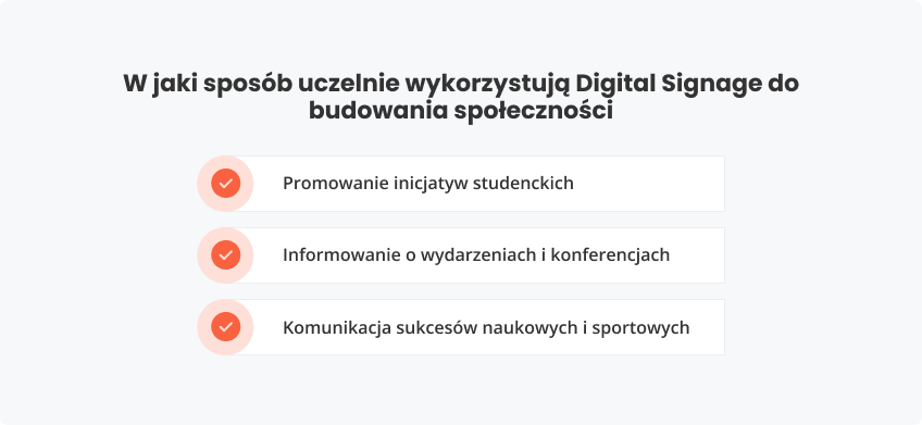 W jaki uczelnie wykorzystują Digital Signage do budowania społeczności