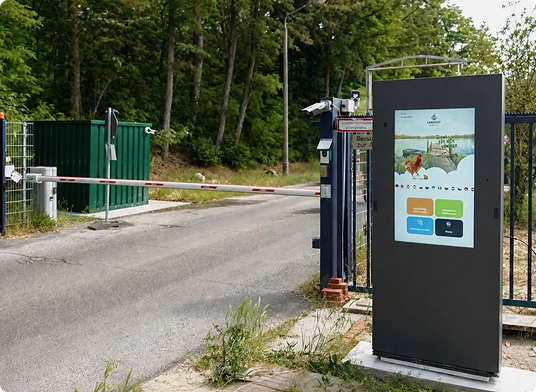 Przykład zastosowania: Usprawnienie logistyki zakładu dzięki punktowi odprawy kierowców ciężarówek przy kiosku zewnętrznym