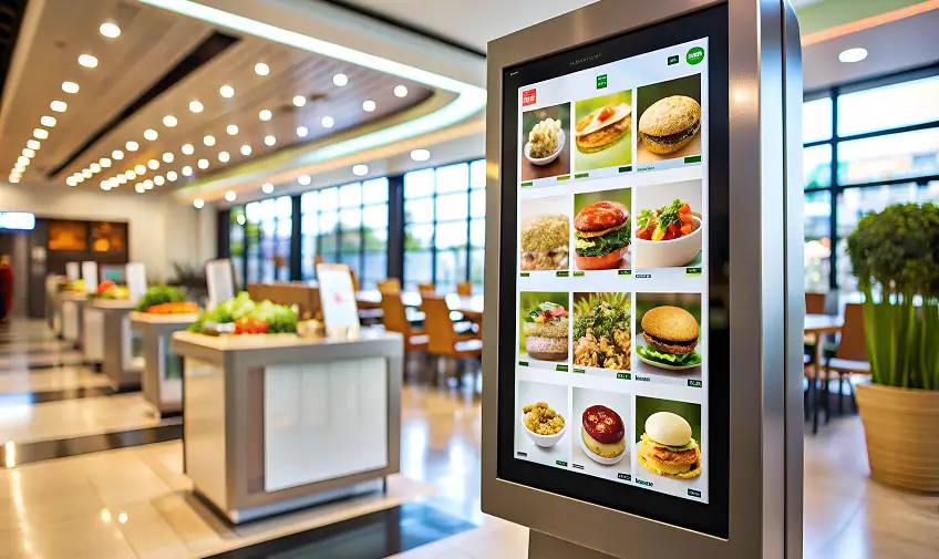 Digital Signage w gastronomii menu, promocje i upsell nowoczesnym wydaniu